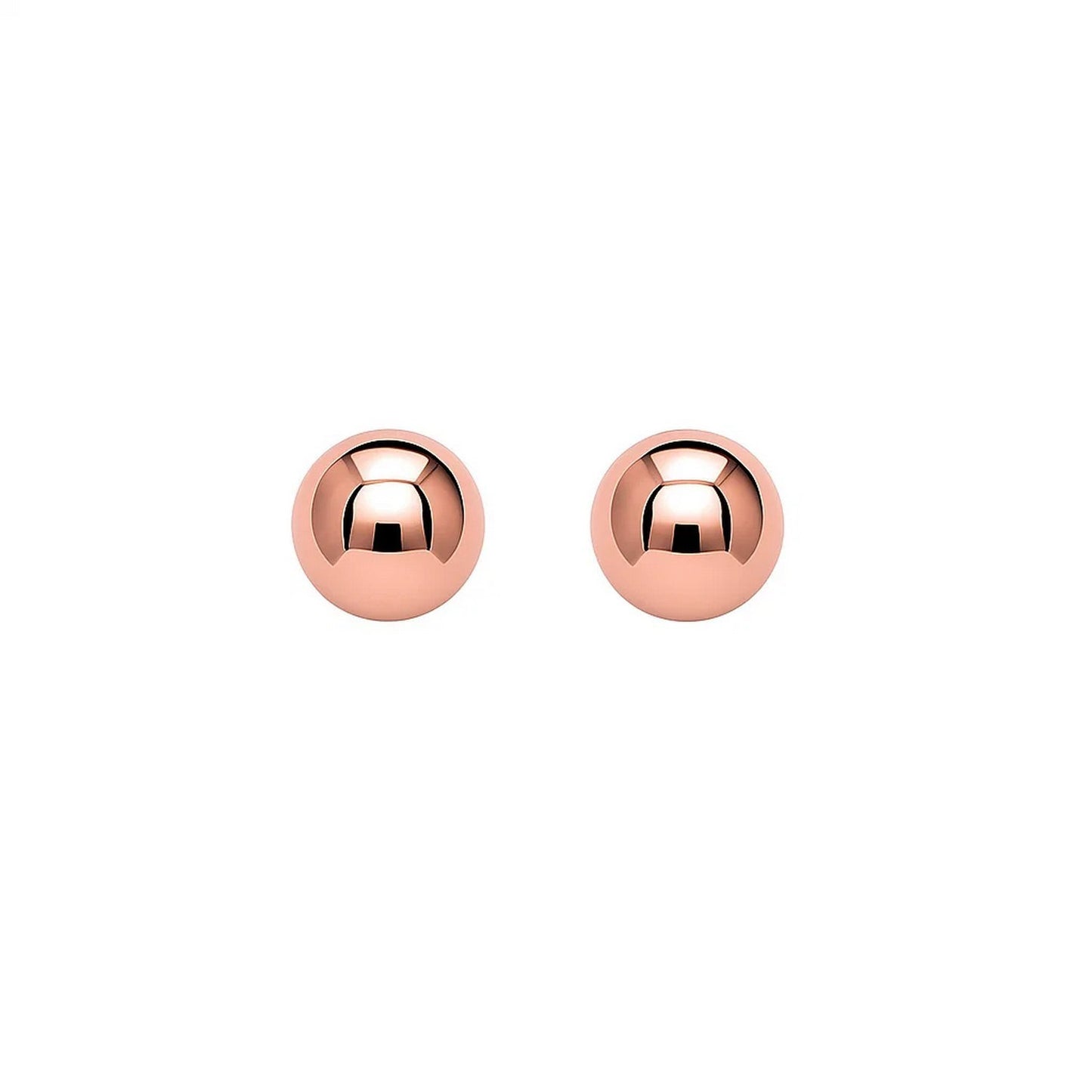 14k Rose Gold Ball Style Stud Earrings (3mm)