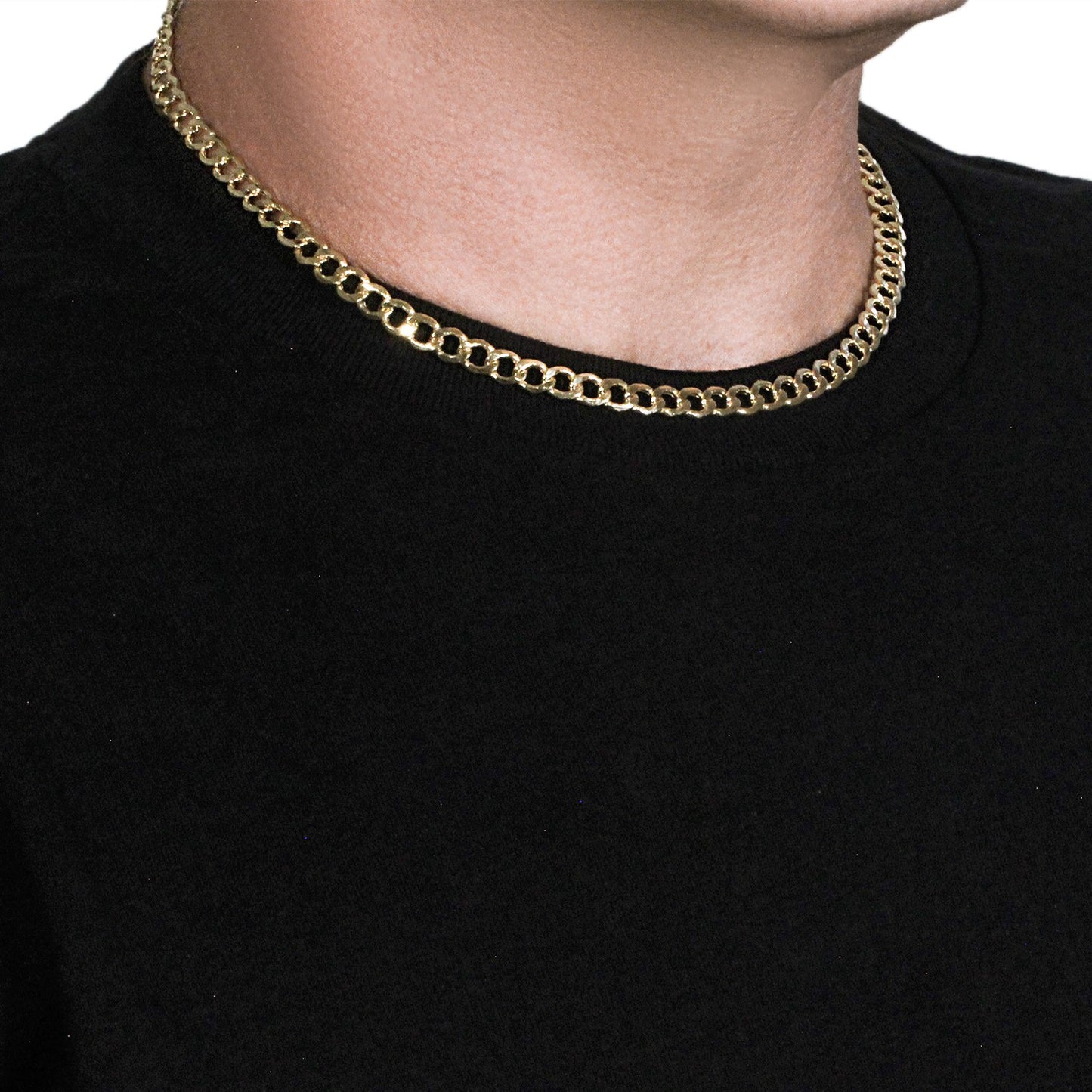 10k Yellow Gold Curb Chain (6.20 mm)