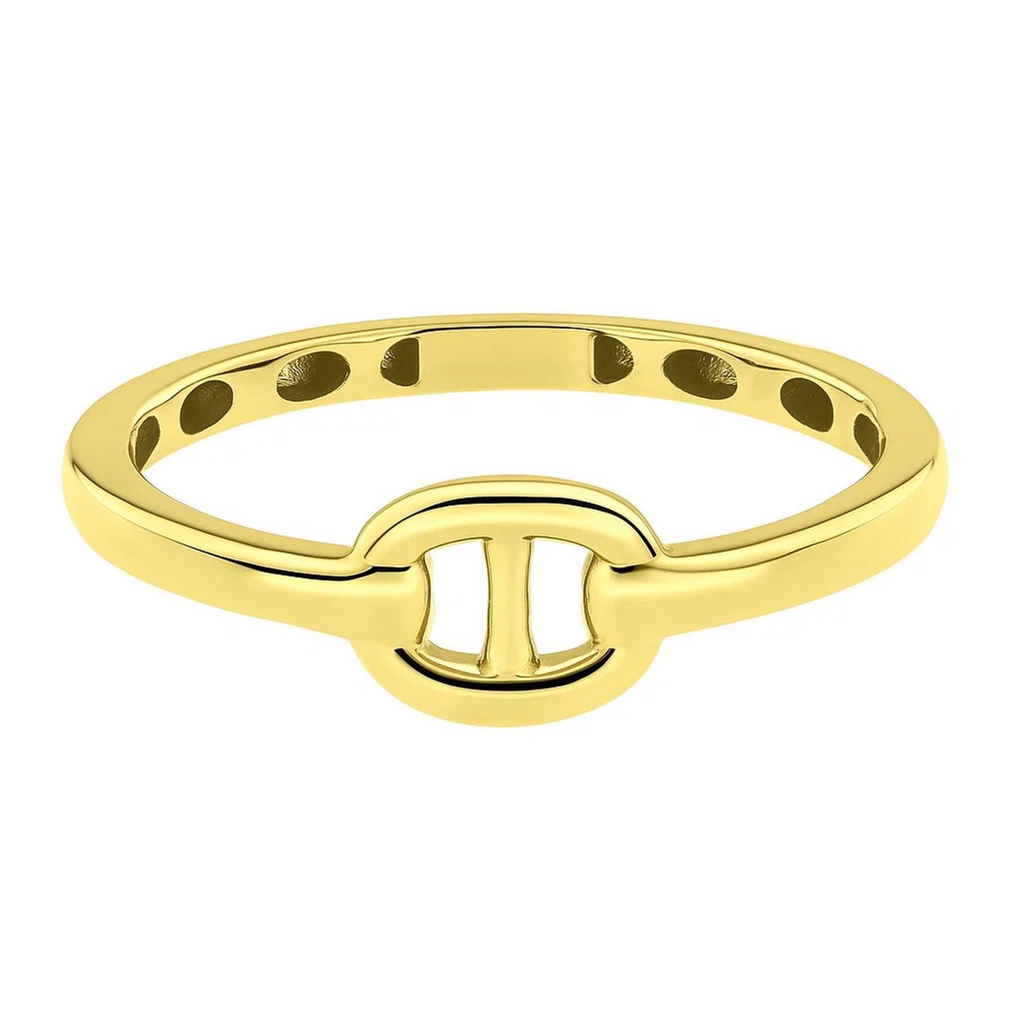 Mariner Link Style Ring in 14K Yellow Gold