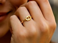 Mariner Link Style Ring in 14K Yellow Gold
