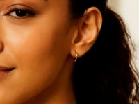 10K Yellow Gold Mini Endless Hoop Earrings